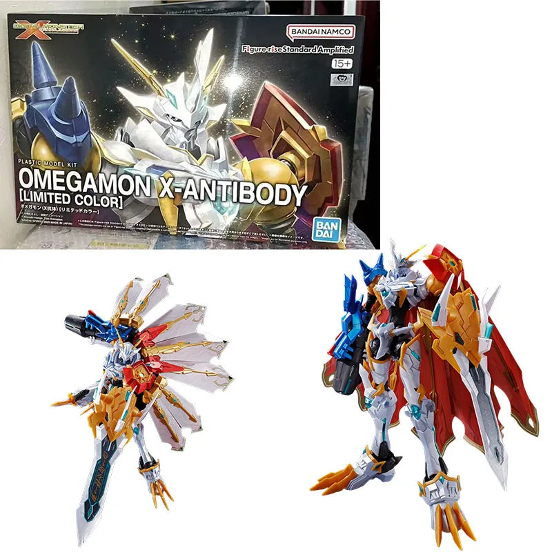 Bandai Genuine FRS Digimon Adventure Metal Garurumon War Greymon Omegamon X-Antibody Anime Action Figure Assembly Model Toy Gift
