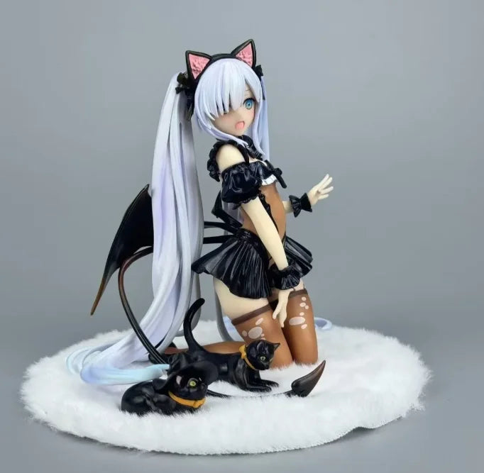 Azur Lane Figure Hms Janus Action Figures Cat'S Ear Janus Figurine Desk Decora Doll Collection Statue Model Birthday Gifts Toys
