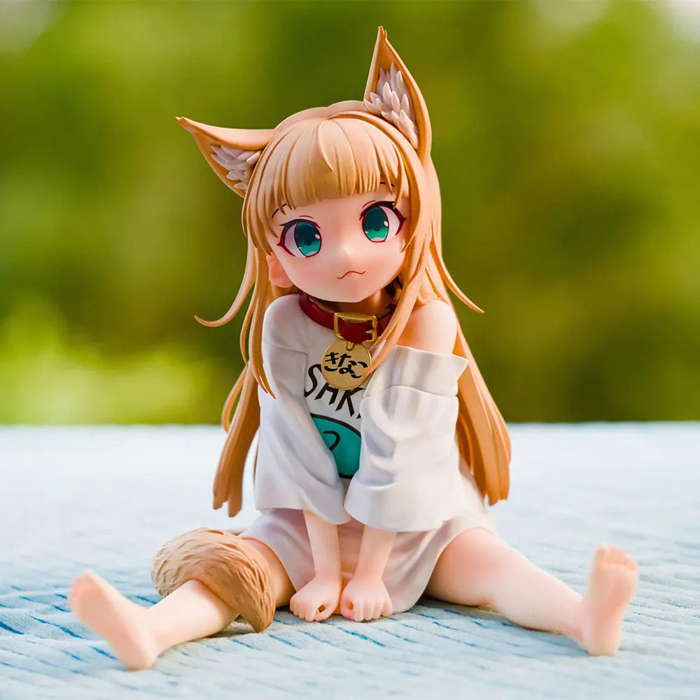 8CM Anime Kinako Figure Cat Girl Cute Noodle Stopper Mini Animation Model Toy Gift Ollection Decoration Ornaments PVC