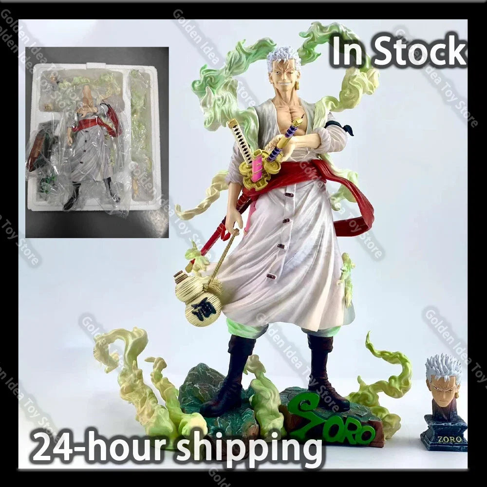 In Stock 28cm FIT Nika Zoro One Piece Anime Figure Collectible Model Statue Desktop Decoration Pvc Figurine gifts