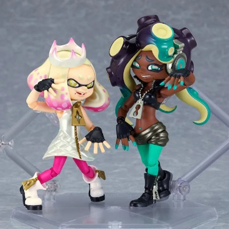Max Factory Original Figma Splatoon 2 Off The Hook Anime Action Figures Toys for Boys Christmas Gift Collectible Model Ornaments