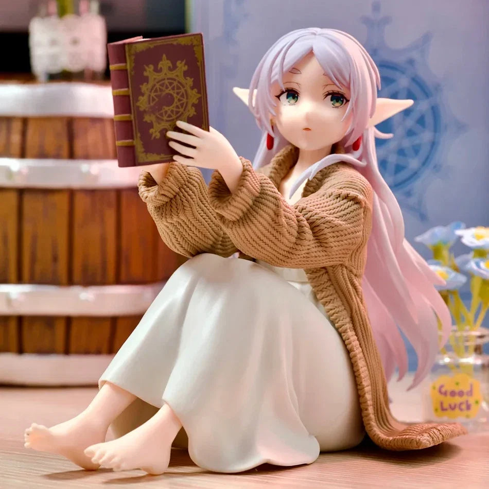 Hot 12CM Frieren Beyond Journey's End Frieren Anime Figure Desktop Cute night-suit Frieren Action Figure Figurine Model Doll Toy