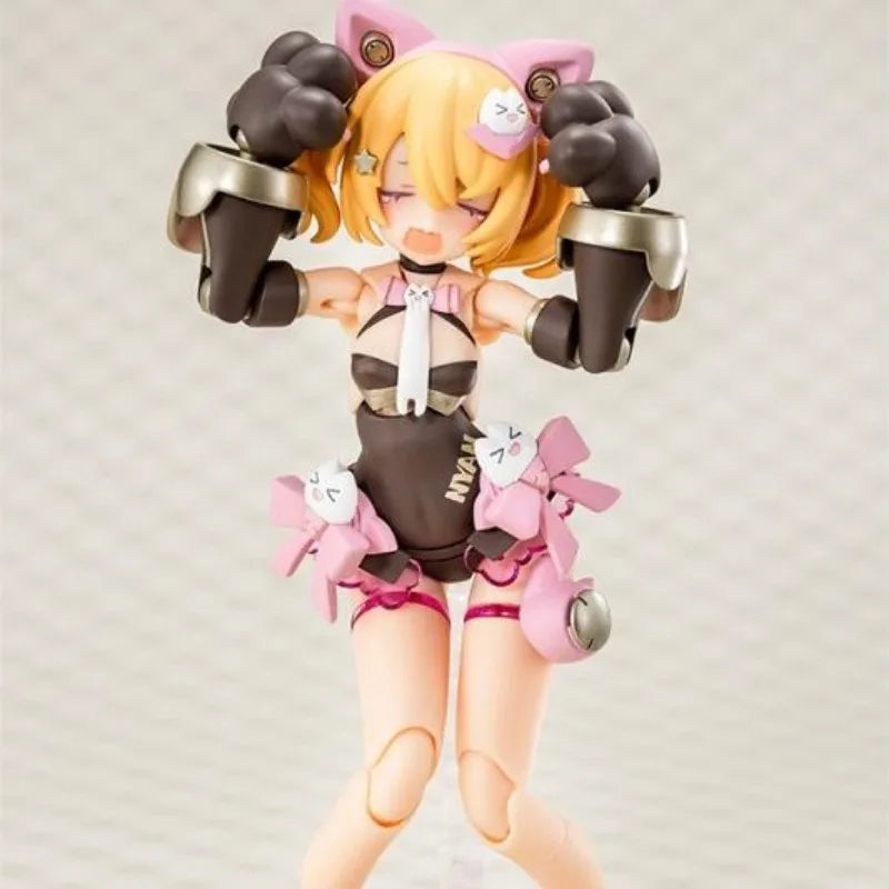 KOTOBUKIYA Original MEGAMI DEVICE Anime Figure PUNI MOFU KURO MAO Figure Model Collection Toy Gift
