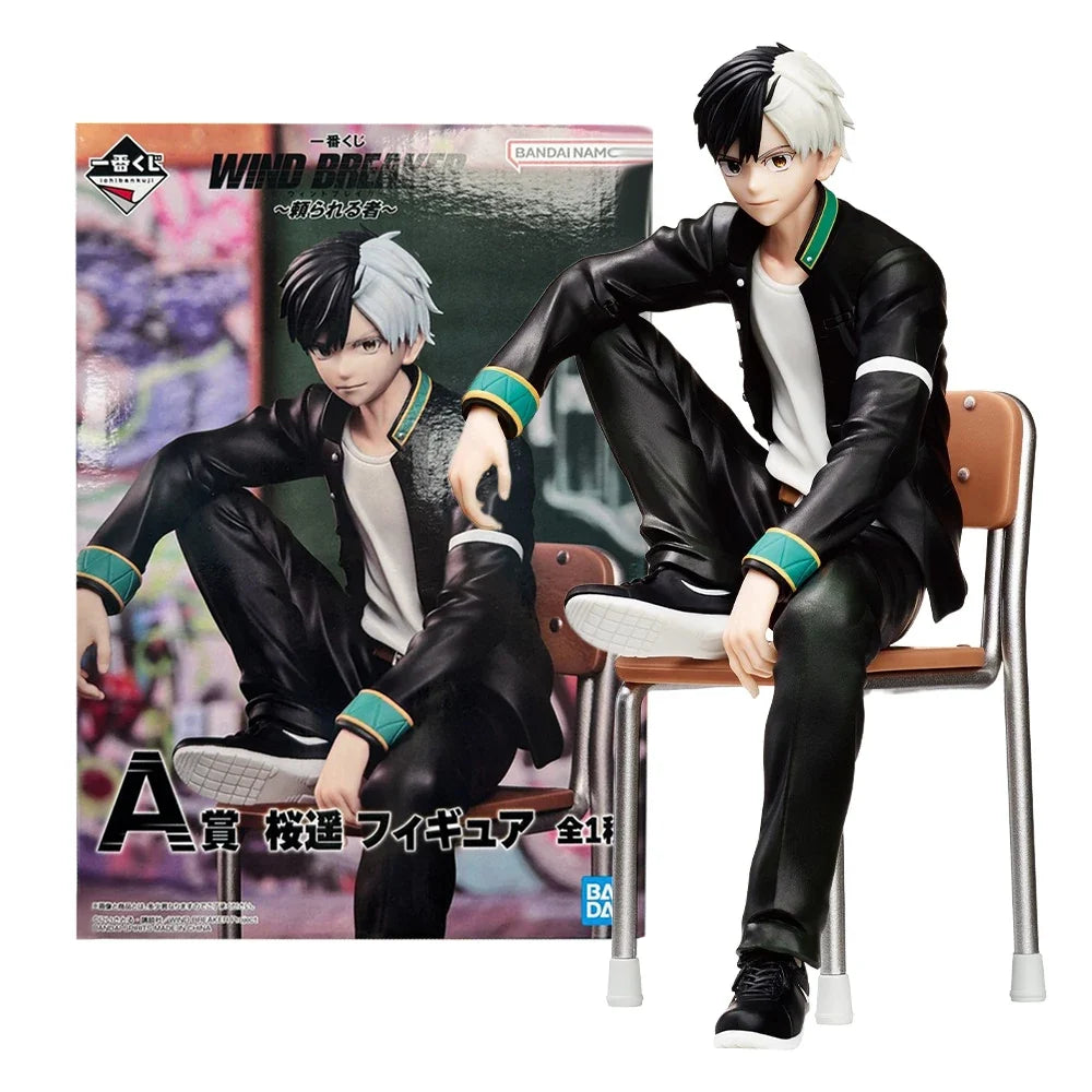 15CM Anime WIND BREAKER Sakura Haruka Figure Kaji Ren Noodle Stopper Figure Sitting Model Toy Gift Doll Aciton Figure