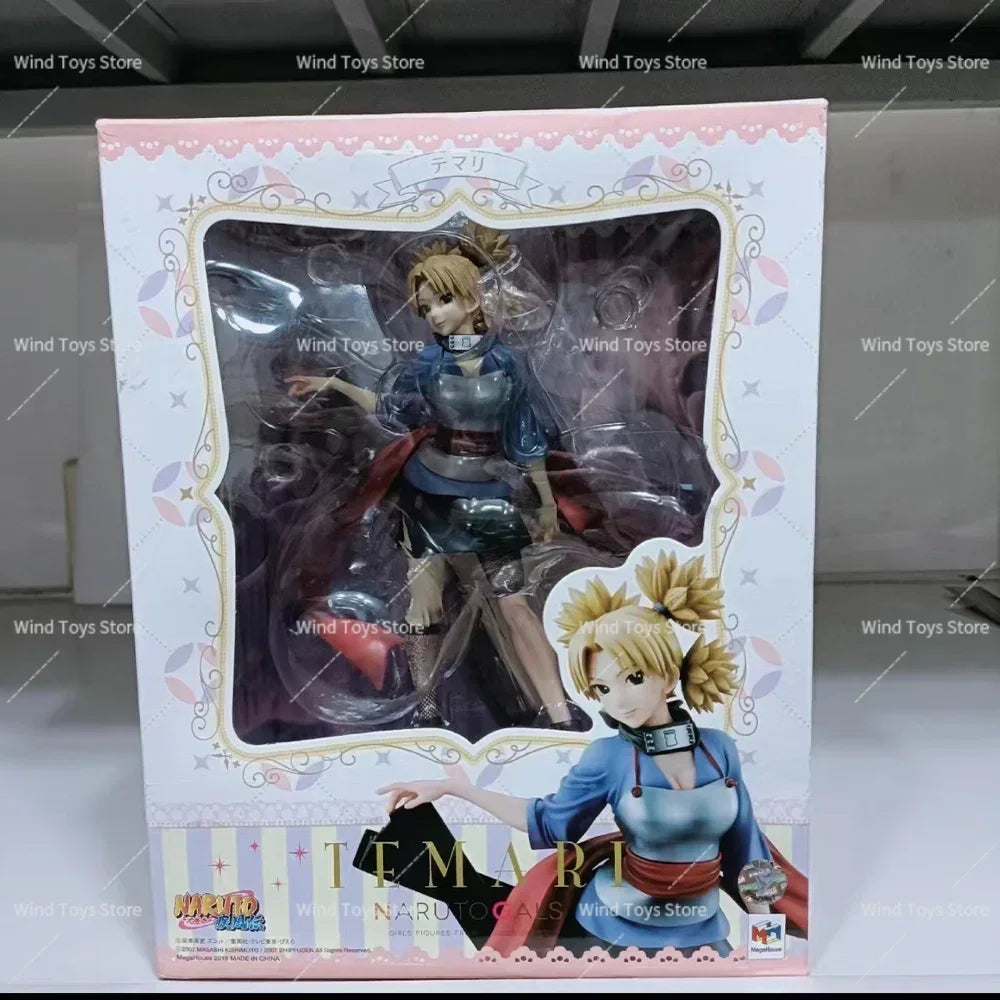 Anime Figure Naruto Nara Temari Original Boxed Megahouse G E M Collection Model Toy Ornament