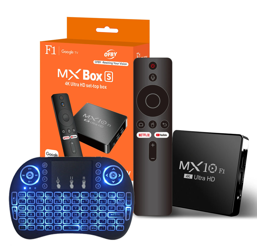 Smart TV Android Box MX10 F1 Android 13 Allwinner H313 Cortex™-A53 Build in Wi-Fi 2.4G + BT5.0 Set-Top TV Box