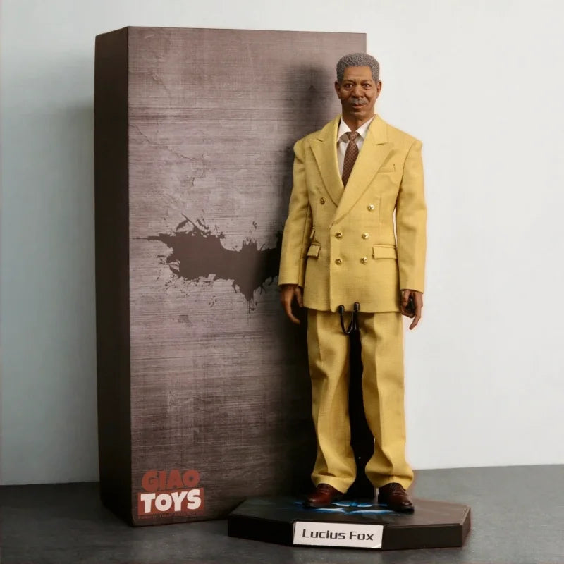 IN STOCK Giao Toys G003 The Dark Knight Rises CTO Lucius Fox Action Figure PVC Model Collection Toy Gift Decoration Ornaments