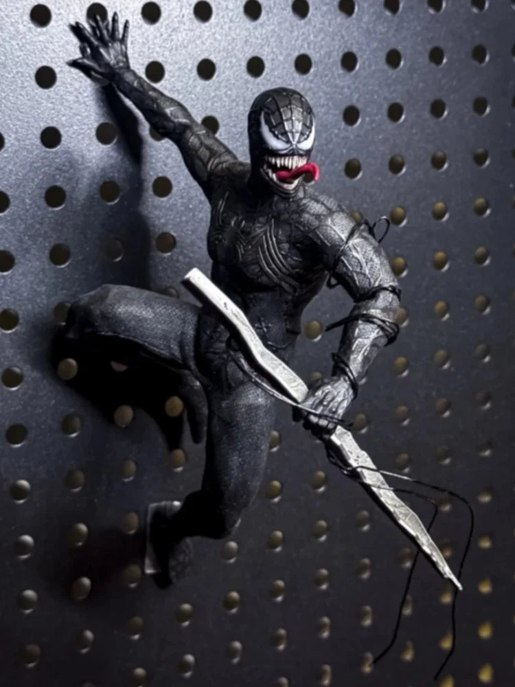 Sawtooth Toys Venom Spider-Man 6-Zoll Studio 1/12 Scale Symbiotic Variant Actionfigur Anime-Modell Trendiges Desktop-Ornament Geschenk