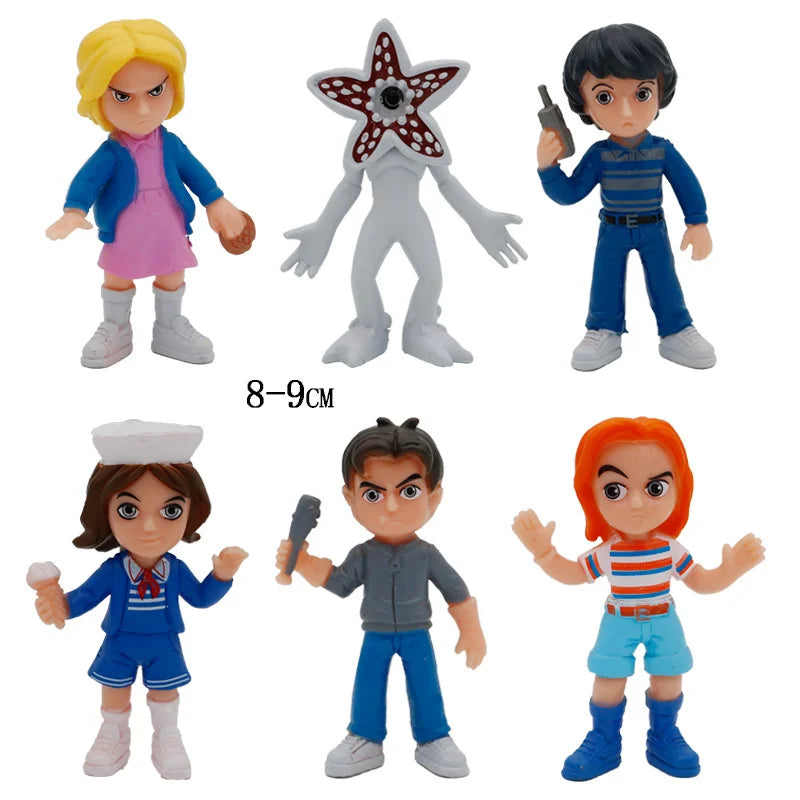 New 6PCS Q Version Figure Wholesale Steve Monster Handheld Figures with Bagged Small PVC Dolls Desktop Decora Gifts