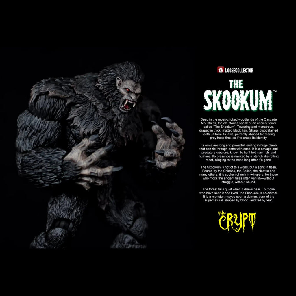 Auf Lager Original Monster 1/12 Schneemann Bigfoot Schwarzer Riese Wilder Beweglicher Monster-Sammlung Geburtstagsgeschenk