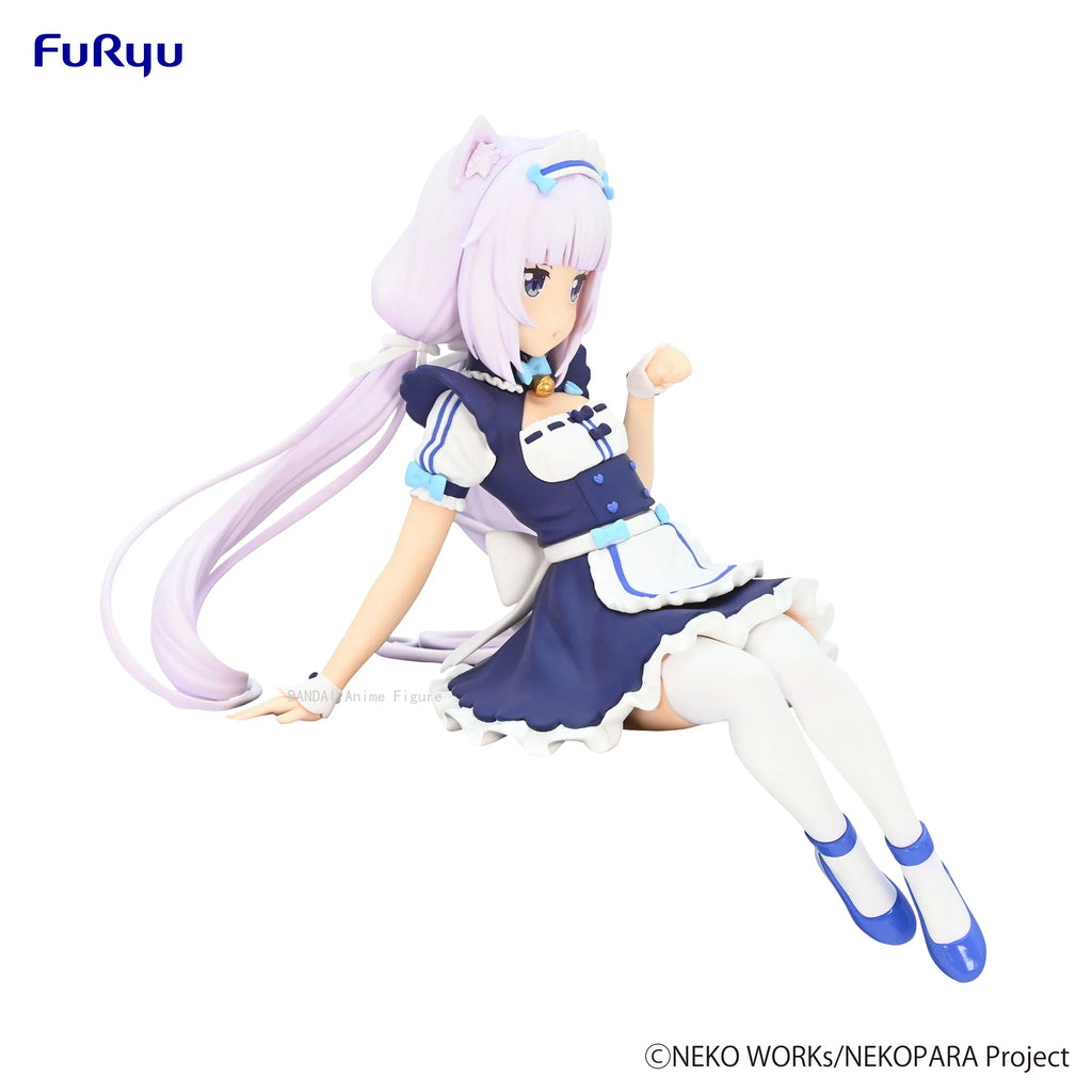 In Stock Original Anime Figures Nekopara Noodle Stopper Figure Vanilla PVC Figure Model Collection Birthday Gift 14cm Ornaments