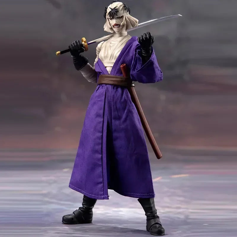 In Stock Dasin/Great Toys/GT SHF 1/12 16cm/6 inch PVC Action Figure Model Rurouni Kenshin Himura Sagara Sanosuke Shishio Makoto