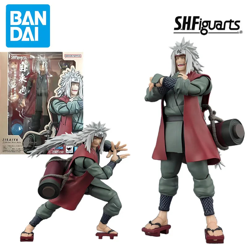 BANDAI Original MODEL KIT GUNDAM SHF JIRAIYA Anime Action Figure Assembly Model Toys Model Gifts for Boys Collectible Ornaments