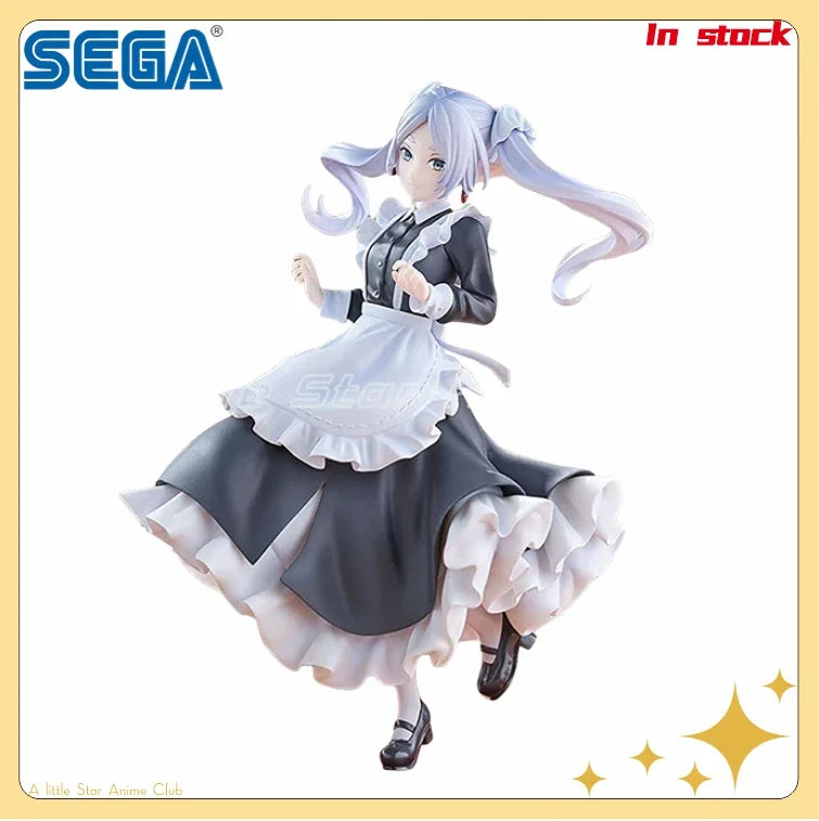 In Stock Original SEGA Luminasta Frieren:Beyond Journey's End Maid Outfit Animation Figures Model Collection Ornaments Toys