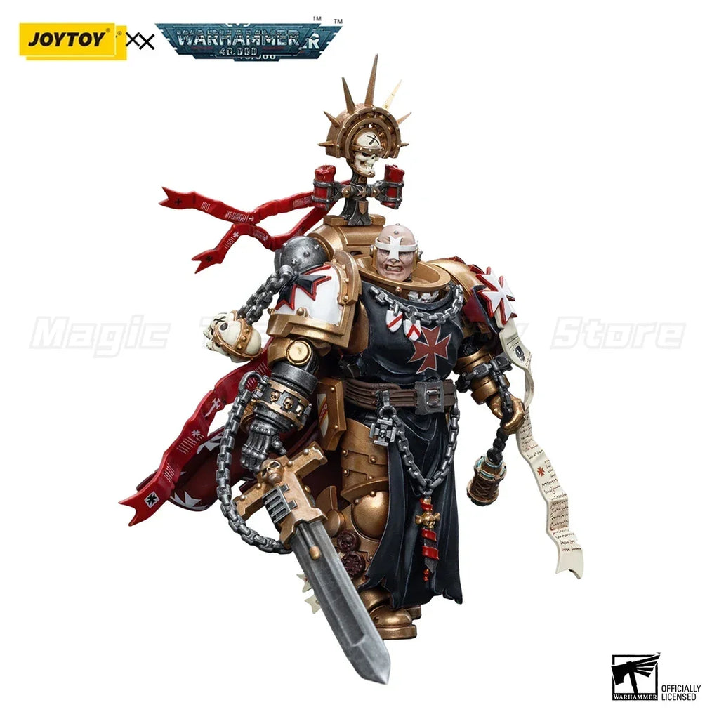 【In Stock】JOYTOY Warhammer 40K Black Templars High Marshal Helbrecht Model Figure Toy Gift Collection 1/18 Action Figure