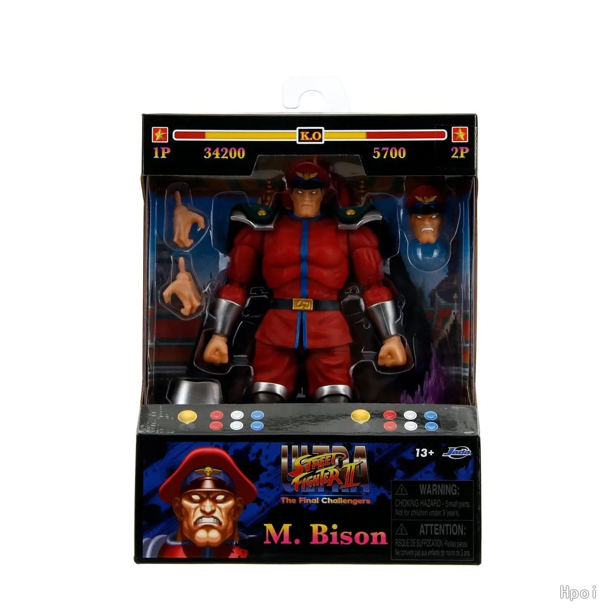 【In Stock】Original Jada Toys Ultra Street Fighter II M. Bison 6-Inch Scale Action Figure Anime Model Toys Ornaments