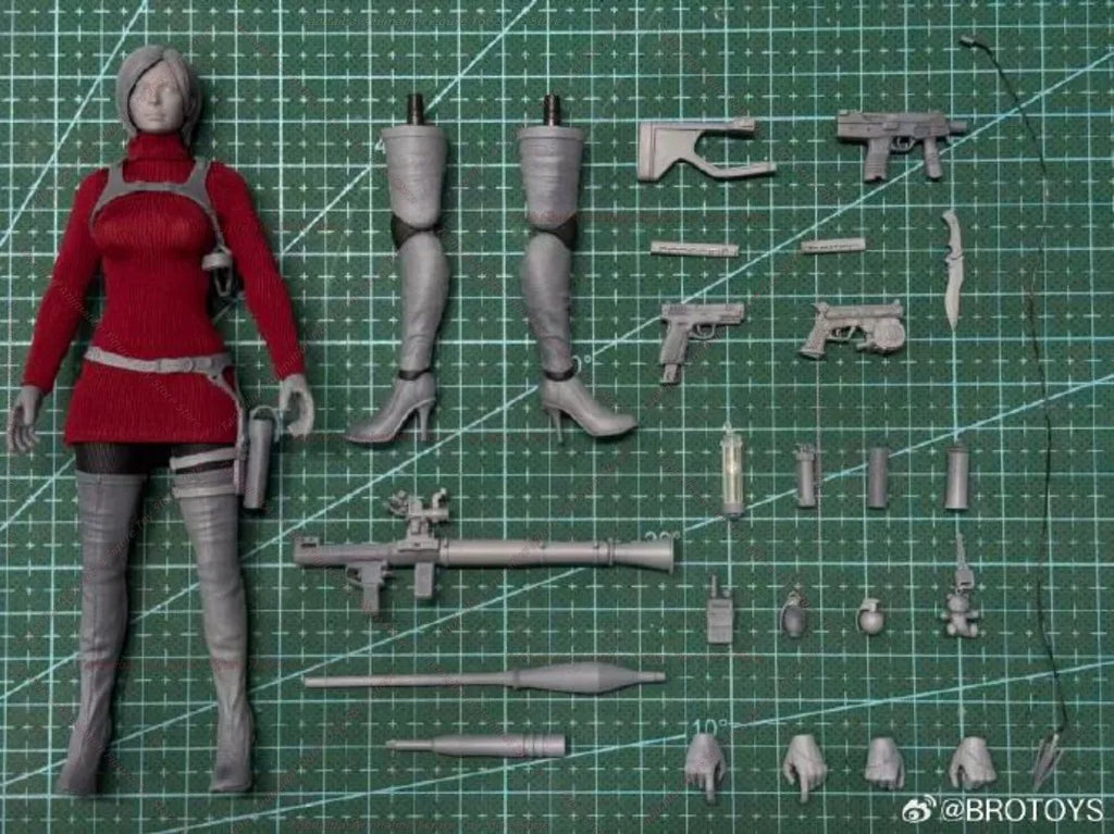 BROTOYS Studio Original Female Spy Ada Aunt Wang Movable Eyes 1/12 Cloth Movable Doll Model Toy Collection Gift