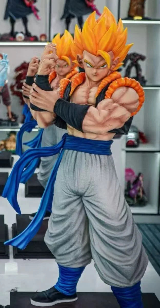 Jt Statue 53cm/20.87inch Anime Dragon Ball Gogeta Vegetto Figure Statue Super Saiyan Action Figures Collection Model Toys Gifts