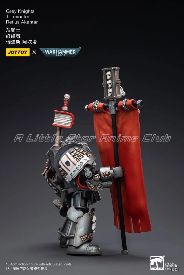 In Stock Original JOYTOY 1/18 Action Fiqure Warhammer 40000 Grey Knights Terminator Retius Akantar Model Toy