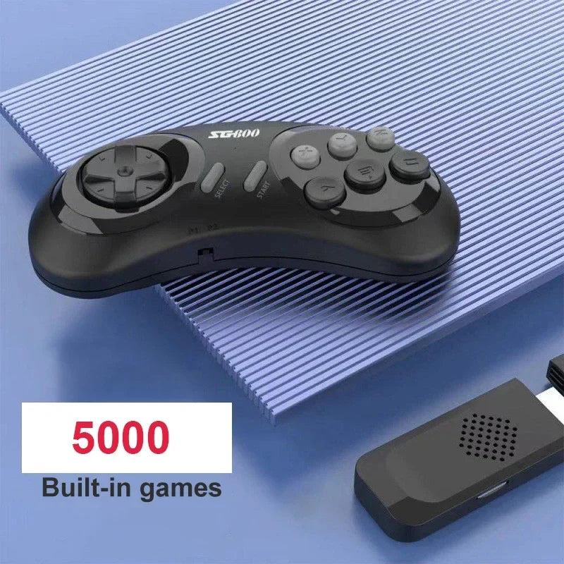 Retro Game Console TV Video Game Stick 16 Bit For Sega Genesis Built-in 5000 Classic Games with Controllers Gamepad SG800
