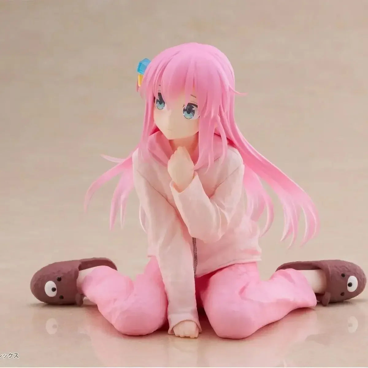 BOCCHI THE ROCK! Anime Gotoh Hitori Figures Sitting Guitar Gotoh Hitori Doll Action Figure Collect Model PVC Toys for Children