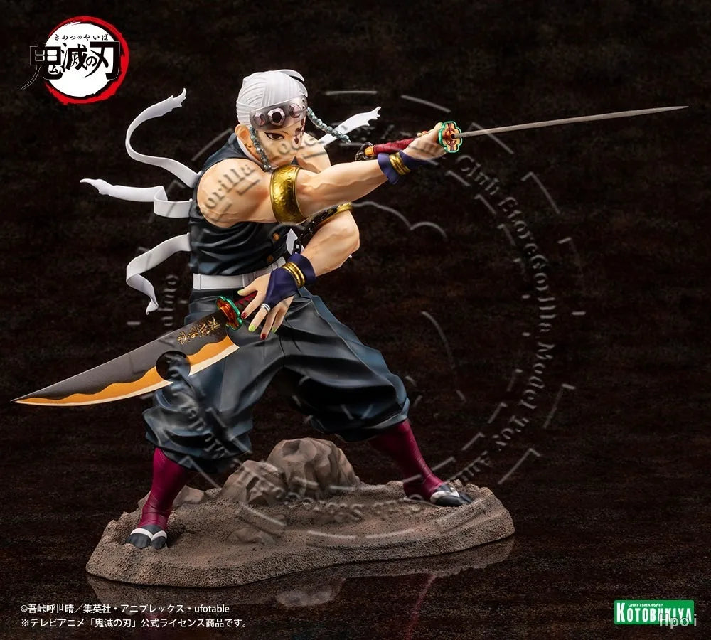 In Stock Original Genuine KOTOBUKIYA ARTFX J Demon Slayer Kimetsu no Yaiba Uzui Tengen 233mm Figure Statue Anime Collectible