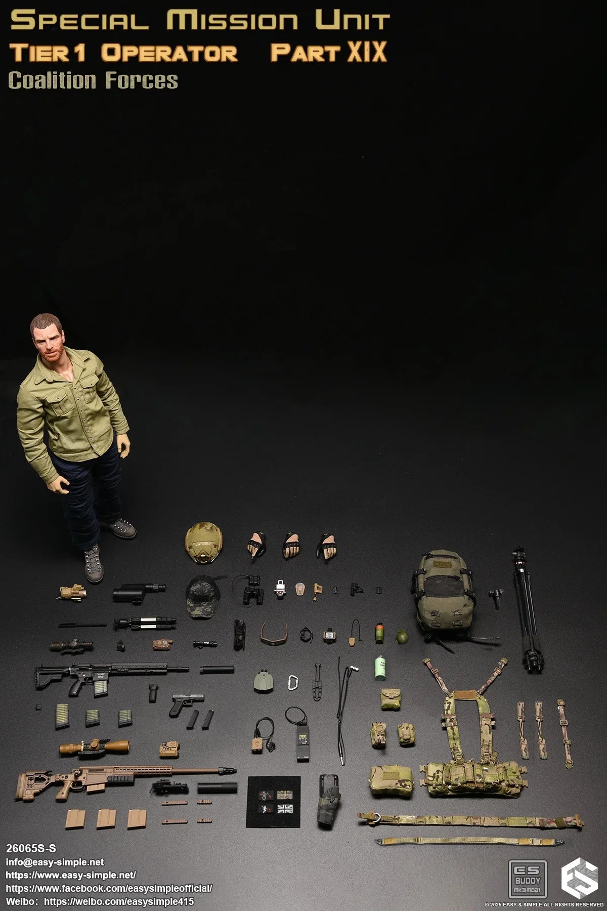 EASY&SIMPLE ES 1:6 26065SS SAS Coalition Forces Soldier Action Figure