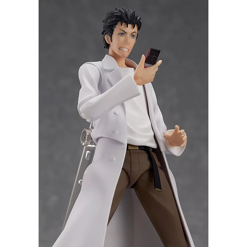 100% Original Max factory Figma 196 Steins gate Okabe Rintaro Genuine In Stock Figure Model Toys