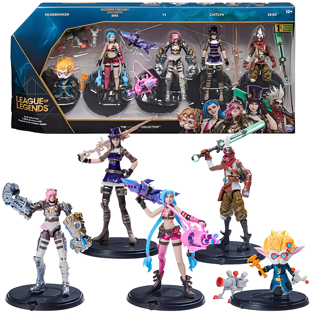 Hot League Of Legends Anime Figure Arcane Figure Jinx Ekko Endro  Figurine Pvc Room Christmas Gift For Kids Toys