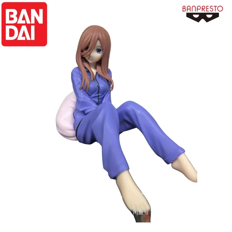 Bandai In Stock Original Banpresto Nakano Miku Model Doll Brand New Boxed Action Figure Animation Peripherals Anime Characters