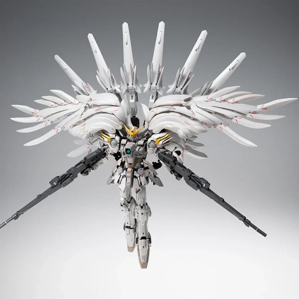 In Stock MC MODEL 1/100 Fix XXXG-00YSW Wing Snow White Prelude Alloy Action Figure  Boy Toy Mecha Model Gift Assembly Kit