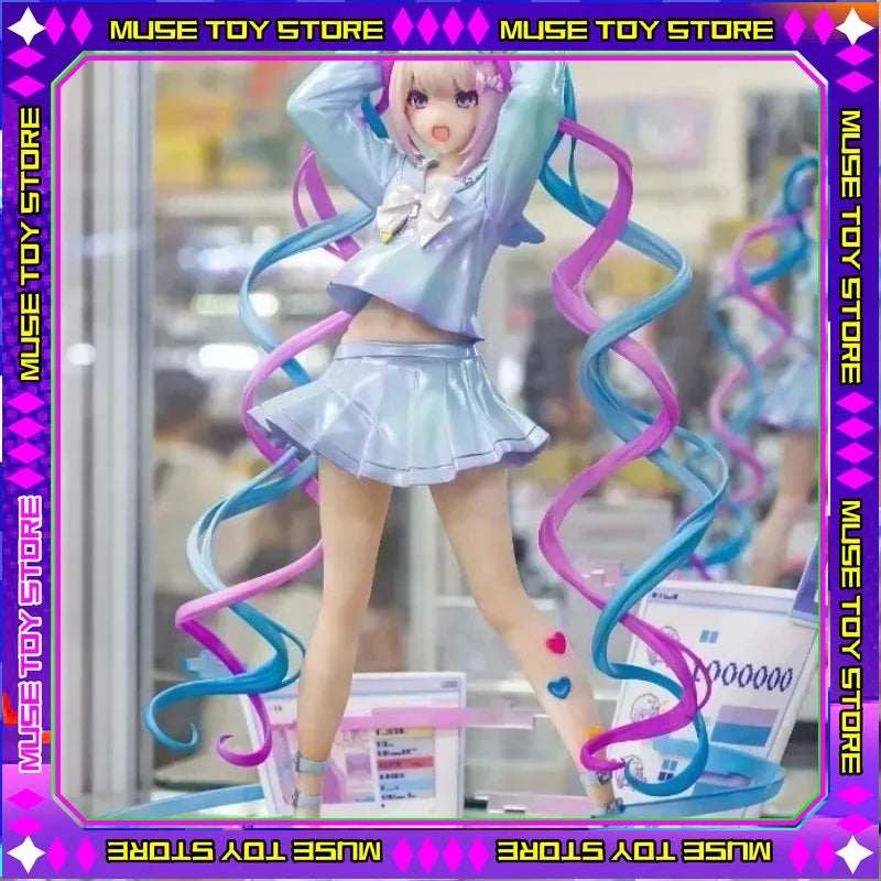 Original APEX Toys NEEDY GIRL OVERDOSE Ame-Chan Chouzetsu Saikawa Tenshi-Chan Anime Figure PVC 23.7CM Collectible Doll Toy Gifts