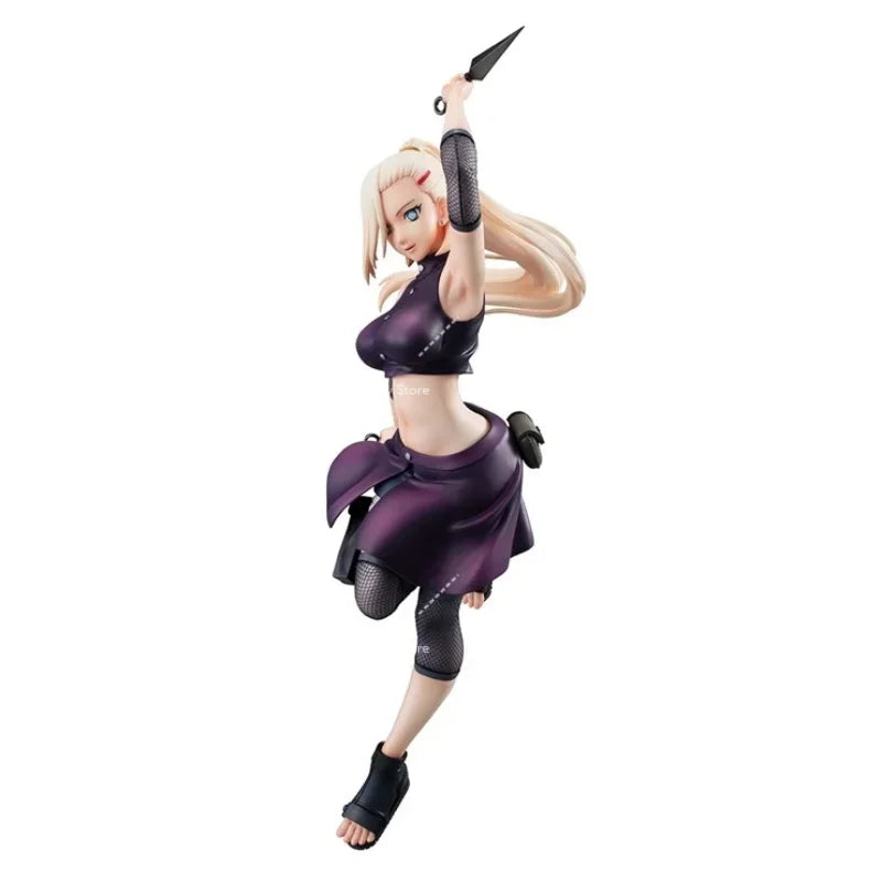 In Stock Real Mega House Mh Gals Naruto Yamanaka Ino Anime Action Figures Toys for Young Girls Children Gifts Collection Model