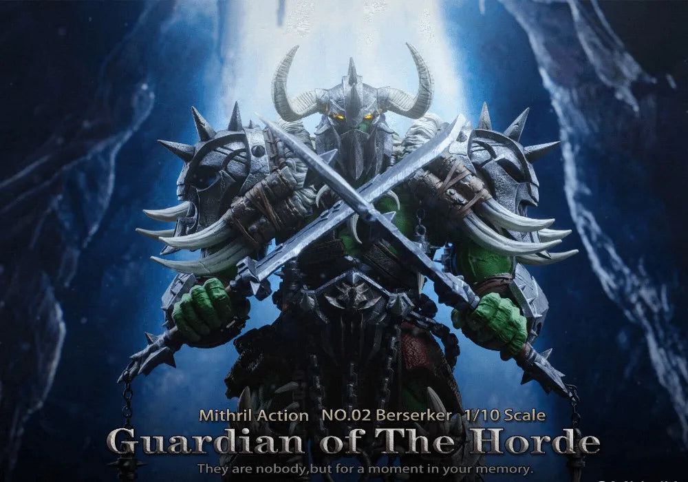 New Mithril Action Silver Studio Original Barbarian Orc Berserker Orc 1/10 Mobile Handmade Model Doll Toy Gift Collection Spot