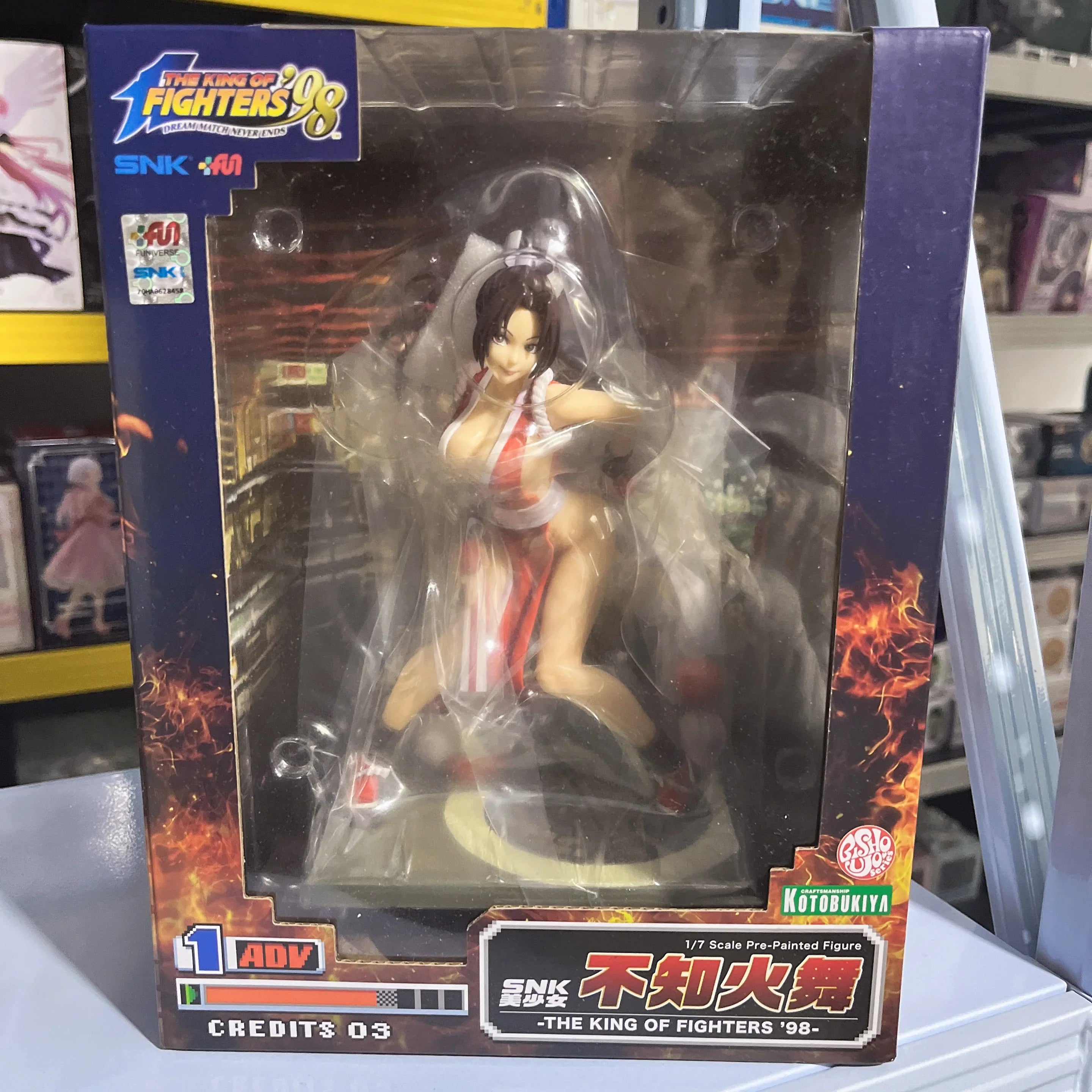 In Stock Original Kotobukiya BISHOUJO STATUE THE KING OF FIGHTERS '98 -DREAM MATCH NEVER ENDS- Shiranui Mai Toys