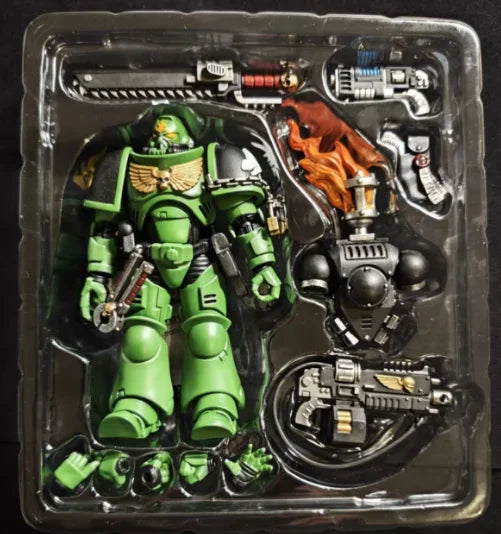 【SF】JOYTOY 1/18 Action Figure Warhammer 40K  Salamanders Intercessors Sergeant Tsek'gan  Prime Model Toy Gift