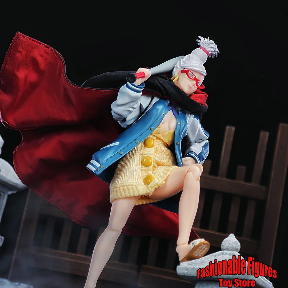 SHF 1/12 Female Soldier Cape Ayase Seiko Dang Dang Anime Dolls Cosplay Cloak Clothes With Iron Wire Fit 6Inch Action Figure Mode