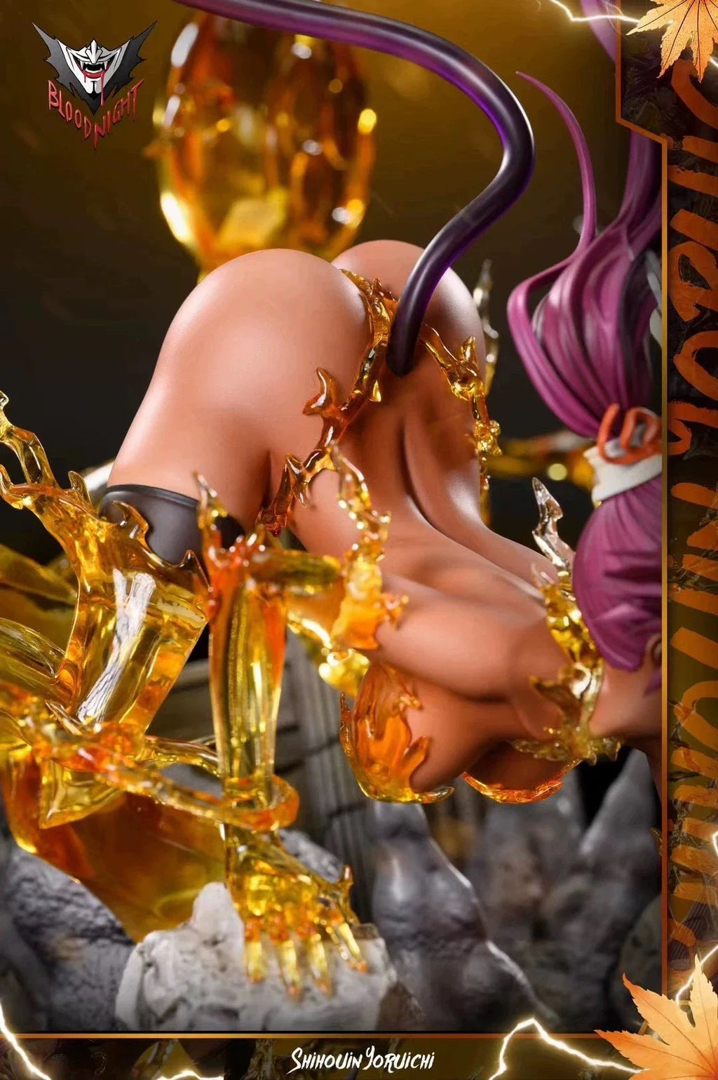 1/6 40Cm Bloody Night Studio Gk Bleach Shihouin Yoruichi Anime Action Figure Collectible Garage Kit Model Statue Toys Gift
