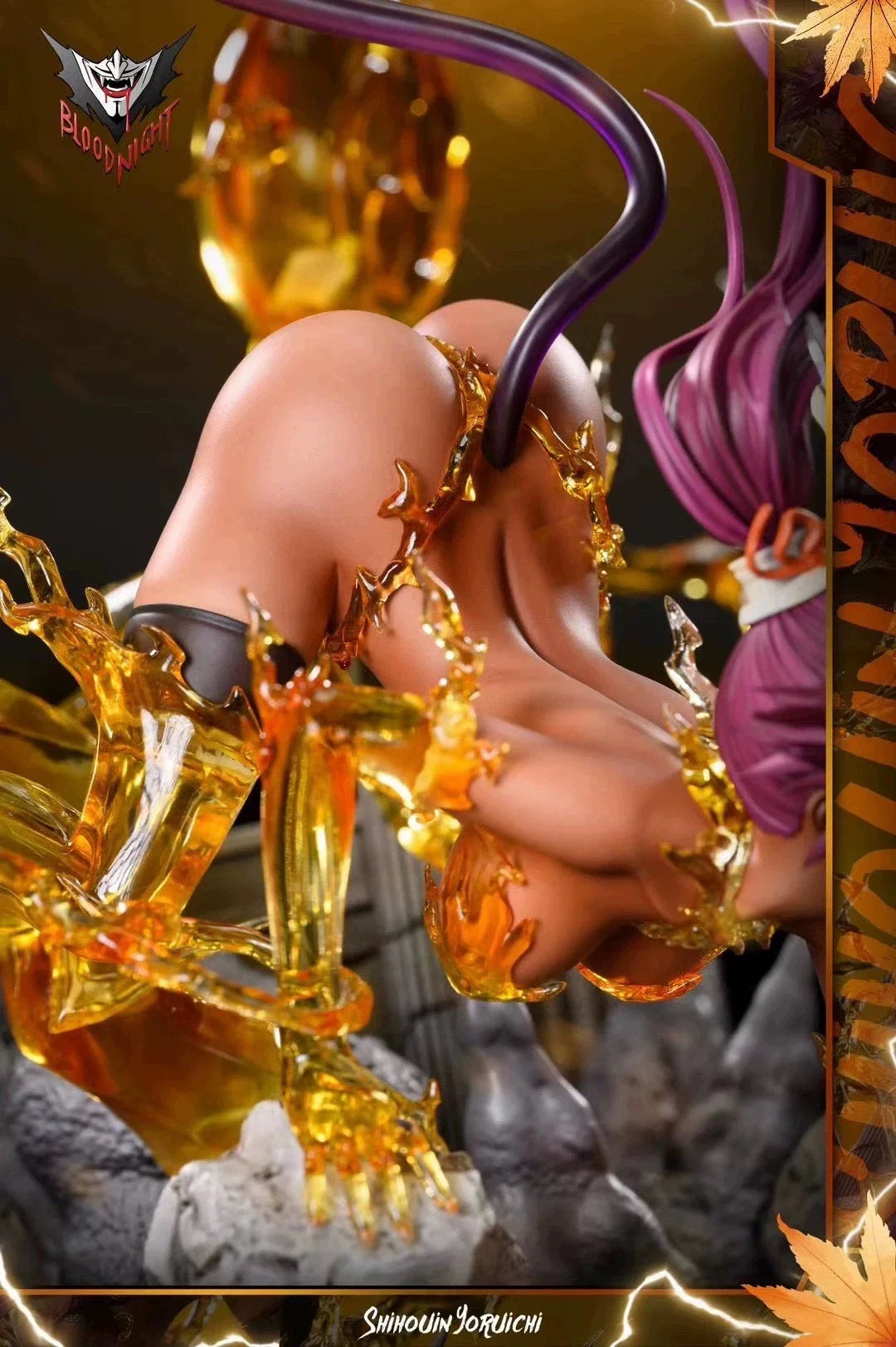 1/6 40Cm Bloody Night Studio Gk Bleach Shihouin Yoruichi Anime Action Figure Collectible Garage Kit Model Statue Toys Gift