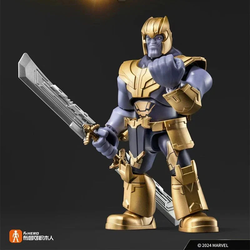 BLOCKEES Original MARVEL THE INFINITY SAGA Movies Peripheral Toys Ironman Q-Version Movable Model Figure Collection