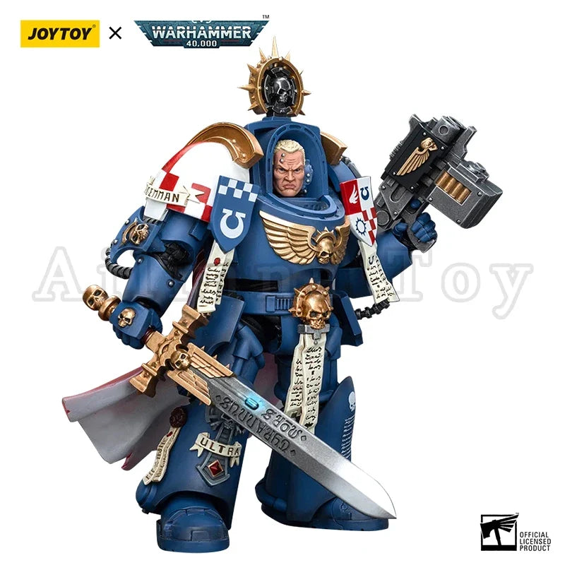 JOYTOY 1/18 Action Figure 40K Ultramarines Terminator Captain Severus Agemman Anime Model Toy