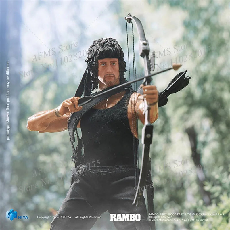 HIYA 1/12 Scale Collectible Figure John J. Rambo First Blood Michael Sylvester Gardenzio Stallone 6" Men Soldier Action Figure