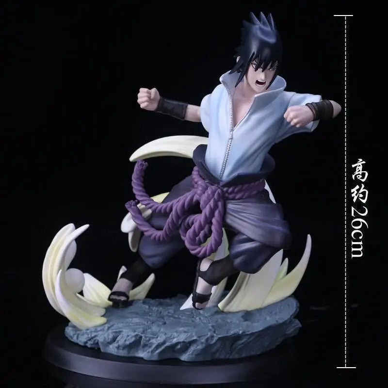 28CM Anime Naruto Shippuuden Narutimate Storm 4 Figure Uzumaki Naruto Sasuke 1/6 Battle Scene Model Toy Doll Action Figure PVC