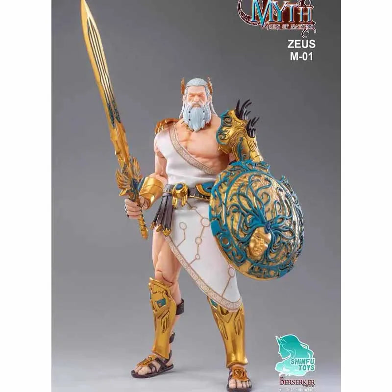 In Stock New Berserker Studios M01E ZEUS M03 M03G 1/12 Sea God Poseidon Anime Model Full Set Myth Action Figure