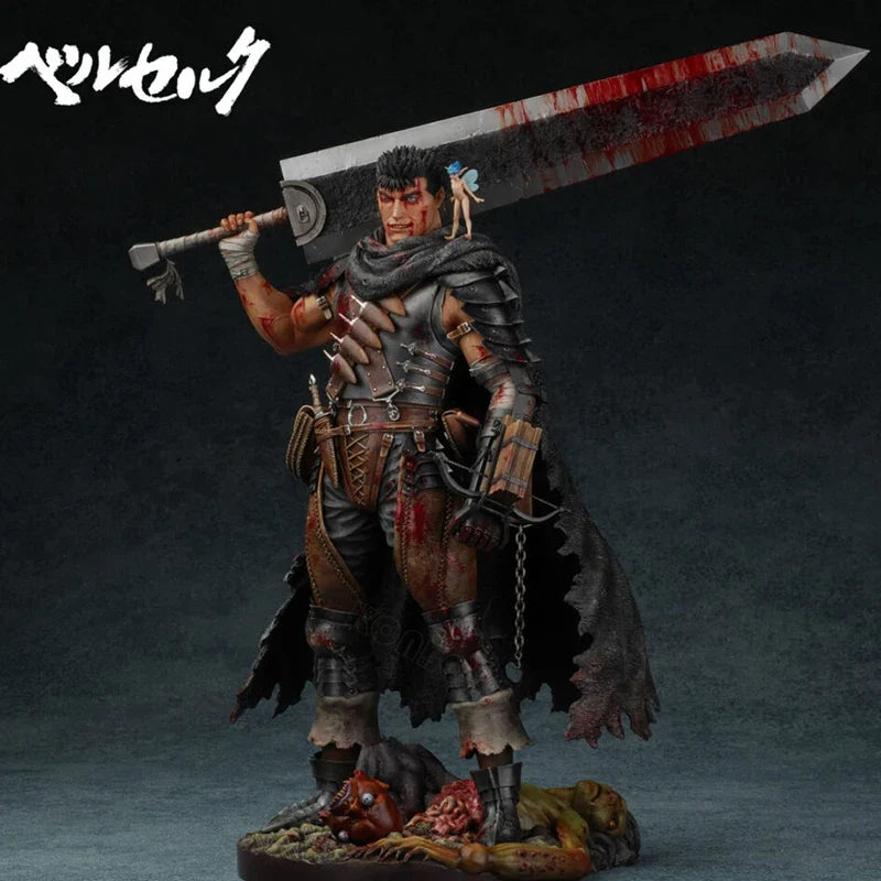 32cm Berserk Guts Anime Figure Guts Berserker Armor Action Figure Berserk Skull Knight Figurine Collectible Model Doll Toys Gift