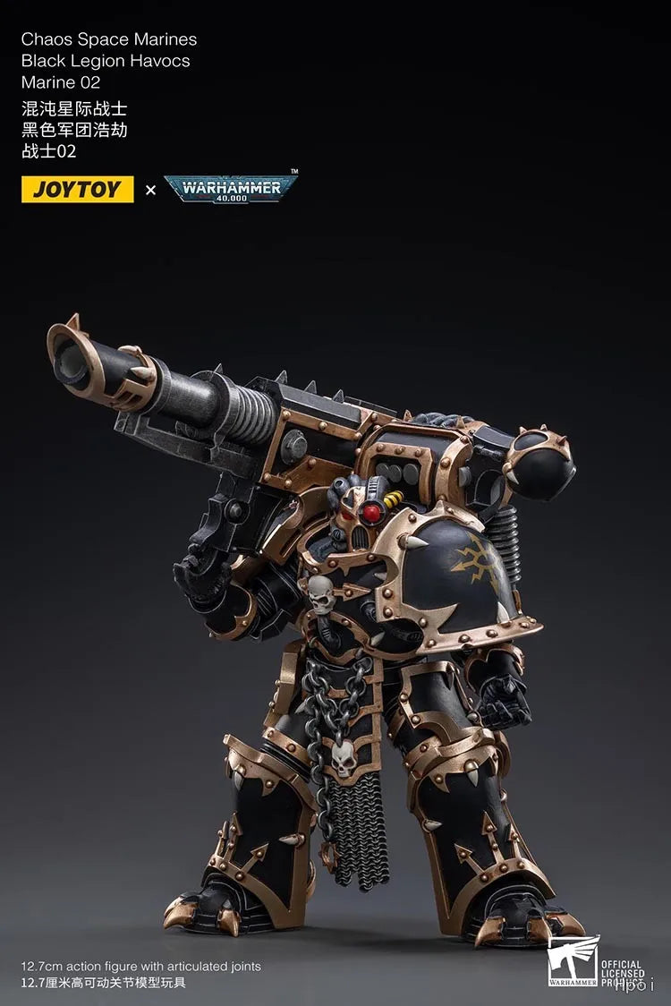 In Stock Original Warhammer 40,000 Chaos Space Marines Black Legion Havocs Marine 02 Series Figures Models Toys Gifts Collection