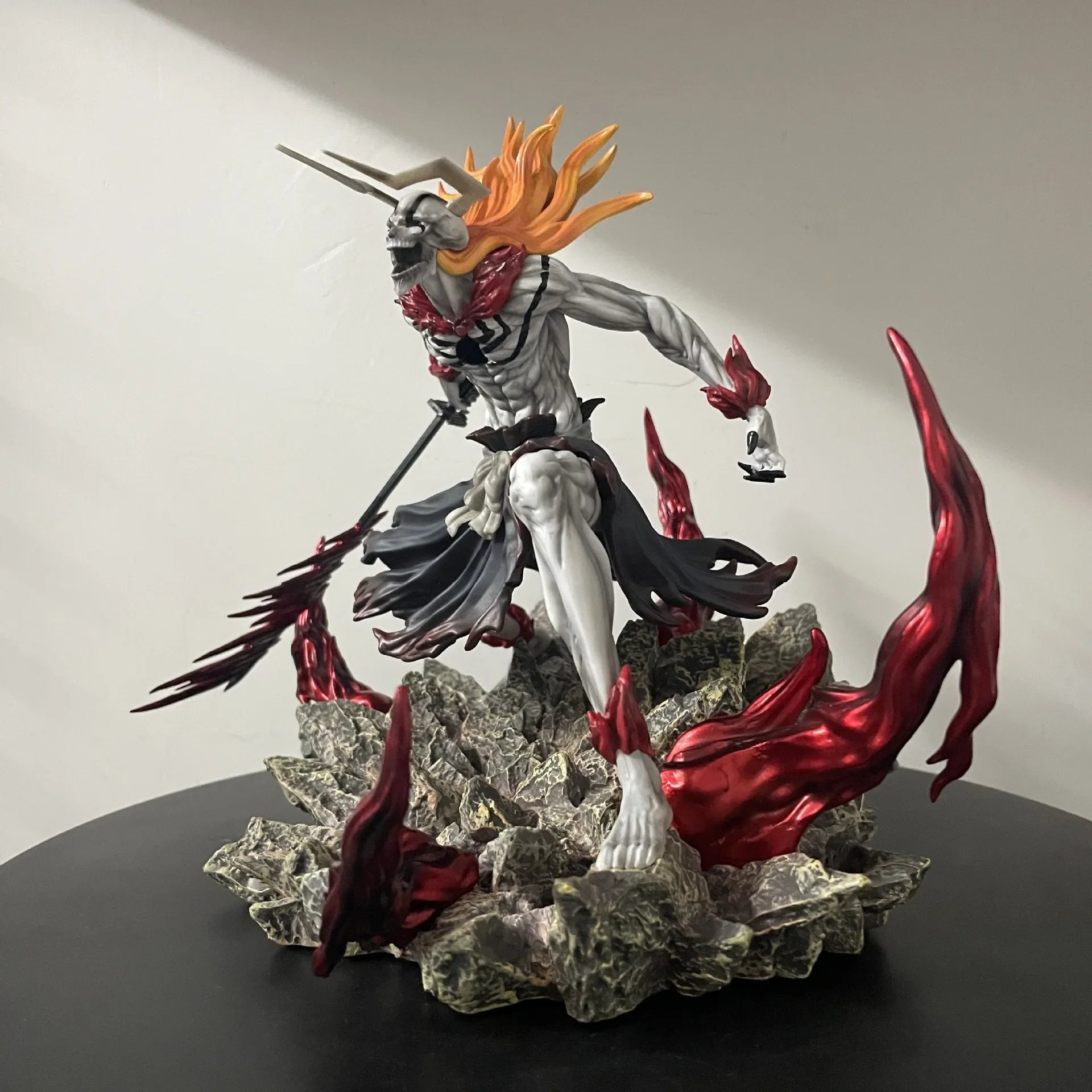 Bleach Ichigo Hollowfied Action Figure 23cm Anime Statue Getsuga Tensho Desktop Decoration Collectible Toy Gift