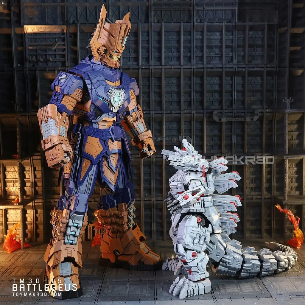 High-quality 3D Printed God of War Mecha Assembled Full-Body Action Figure with Multi-Joint Articulation Collectible Model Toy