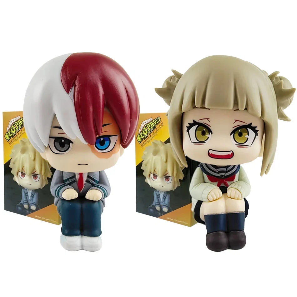 10cm Boku no Hero Academia Anime Figure Midoriya Izuku Action Figure Bakugo Katsuki/Todoroki Shoto Figurine PVC Collection Toys