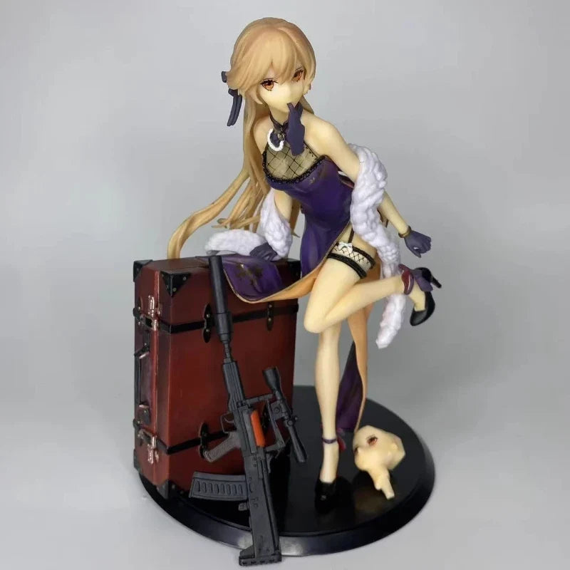 Girls' Frontline Ots-14 Purple Rain Heart Double Headed Carving Anime Girls' Handmade Model Ornaments